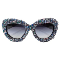 Chanel - Lunettes de soleil en tweed pré-automne