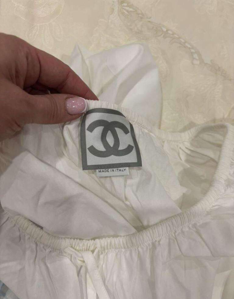 Women's Chanel Pre-Owned 2006 CC Sports Line cotton logo blouse For Sale