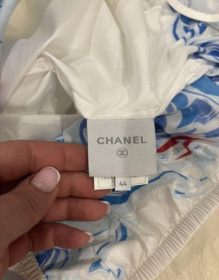 Chanel Pre-Owned 2006 CC Sports Line cotton logo blouse For Sale 1