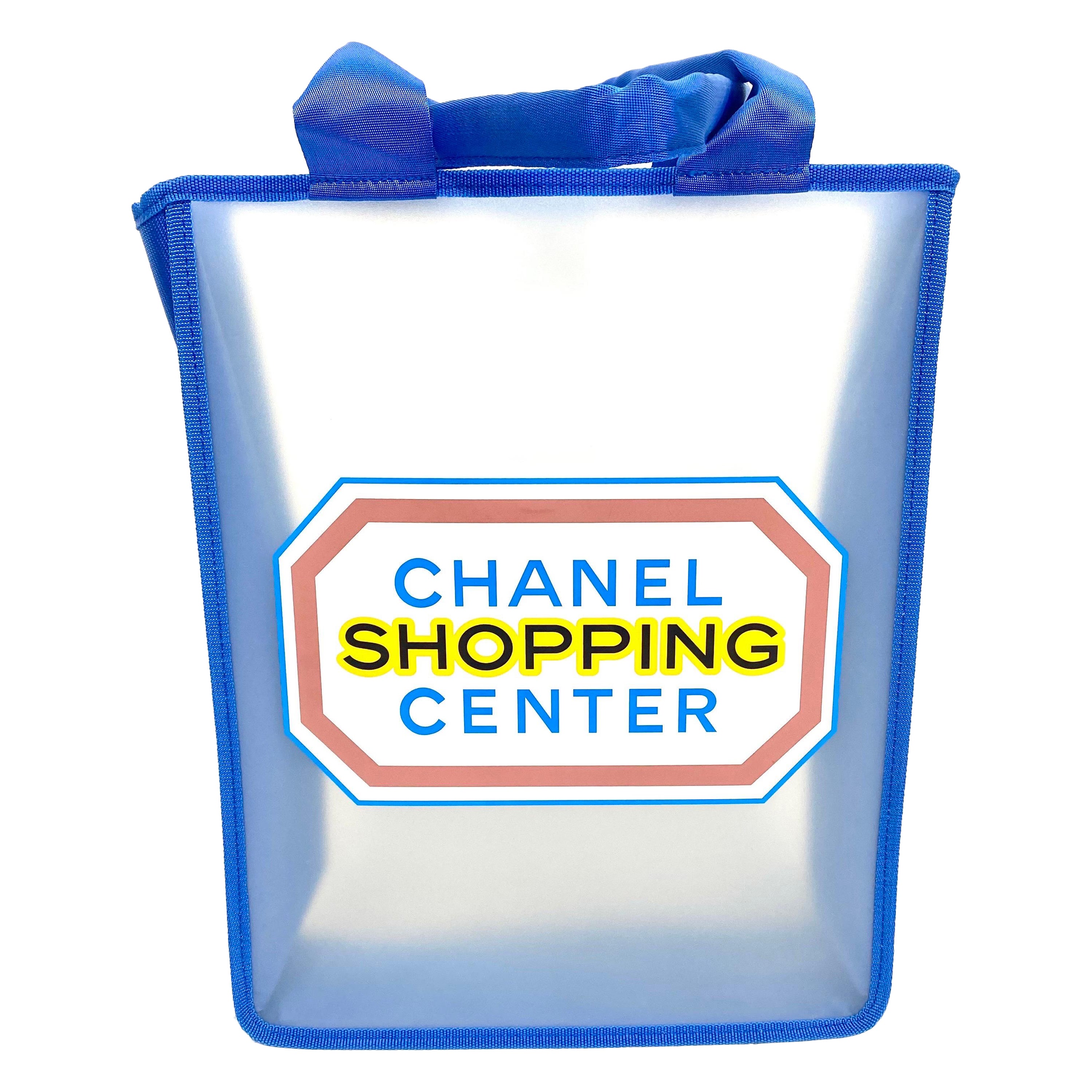 Chanel Bolso tote transparente con logo estampado seminuevo 2014