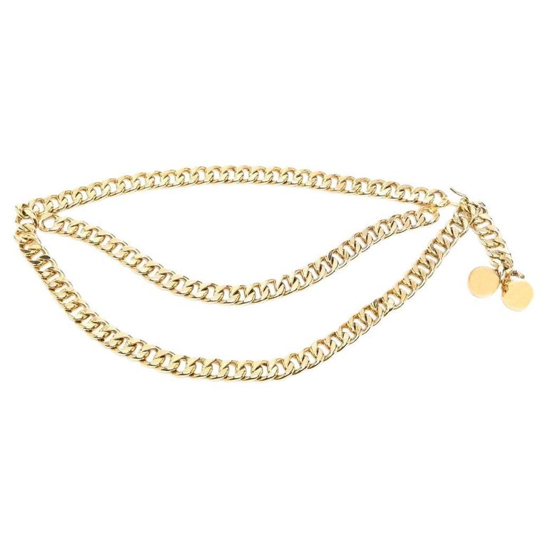 Chanel Gold Chain Belts - 131 For Sale on 1stDibs