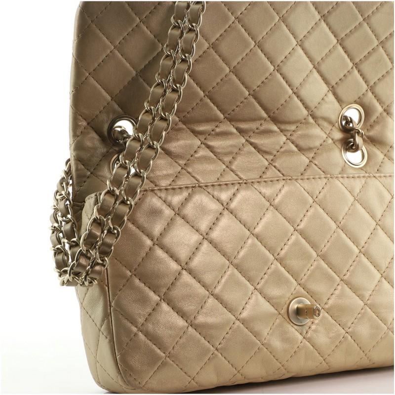 Chanel Precious Jewel Flap Bag Quilted Lambskin Large In Good Condition In NY, NY