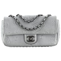 Chanel Precious Symbols Flap Bag Embossed Leather Small