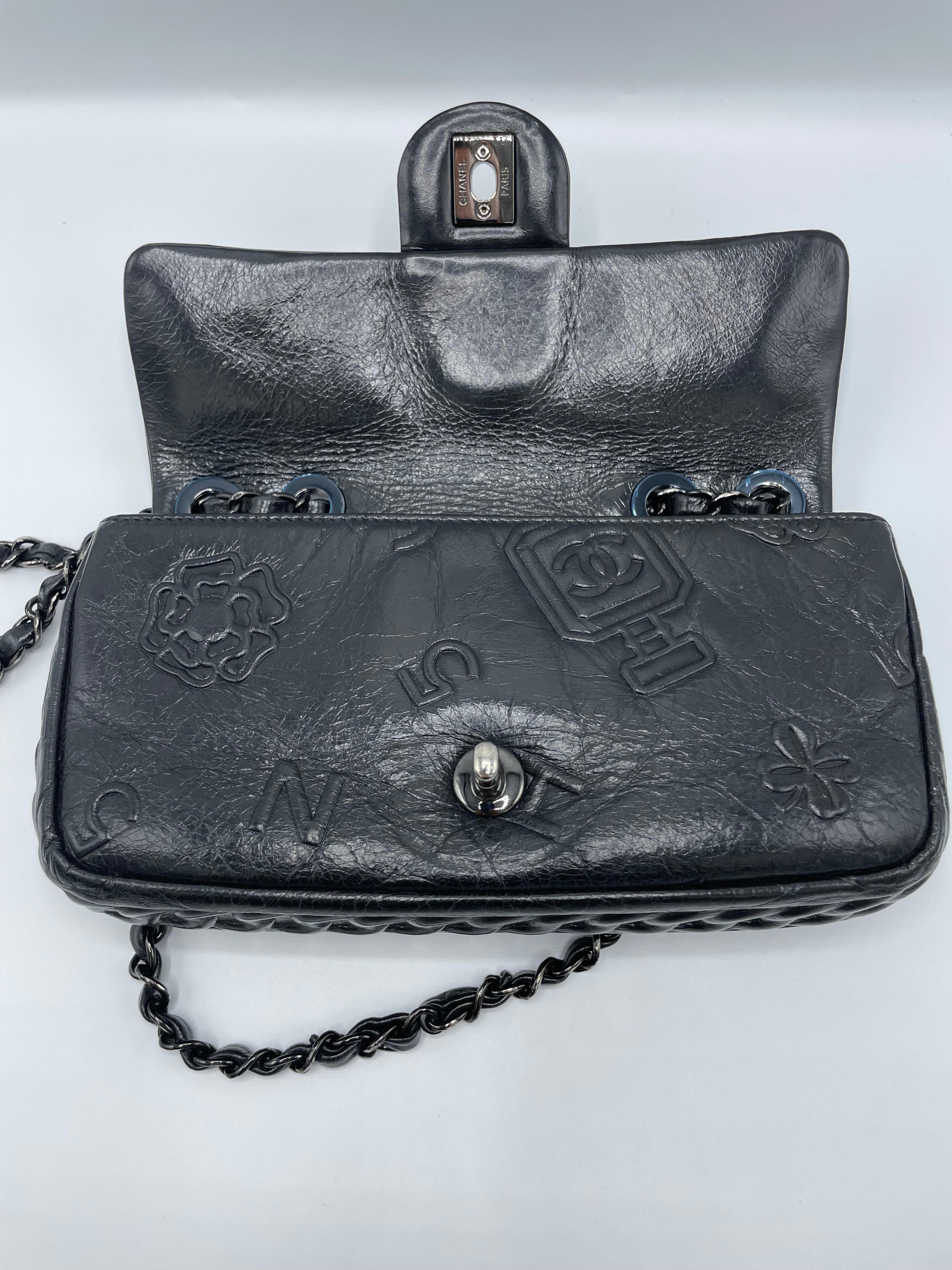 Chanel Precious Symbols Flap Embossed Leather 5
