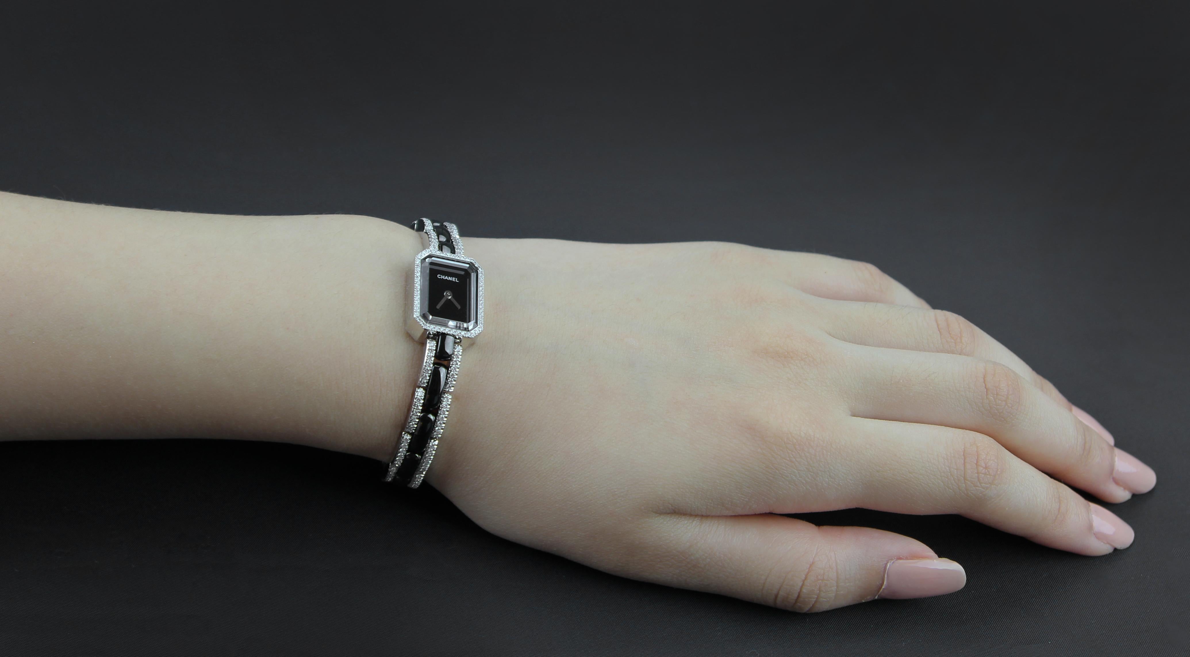 Round Cut Chanel Premiere Diamond set Dress Watch in 18 K White Gold