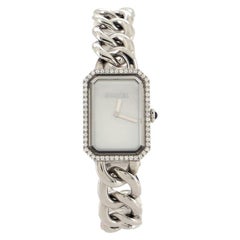 Chanel Premiere Chain Quartz Watch Stainless Steel with Diamond Bezel and