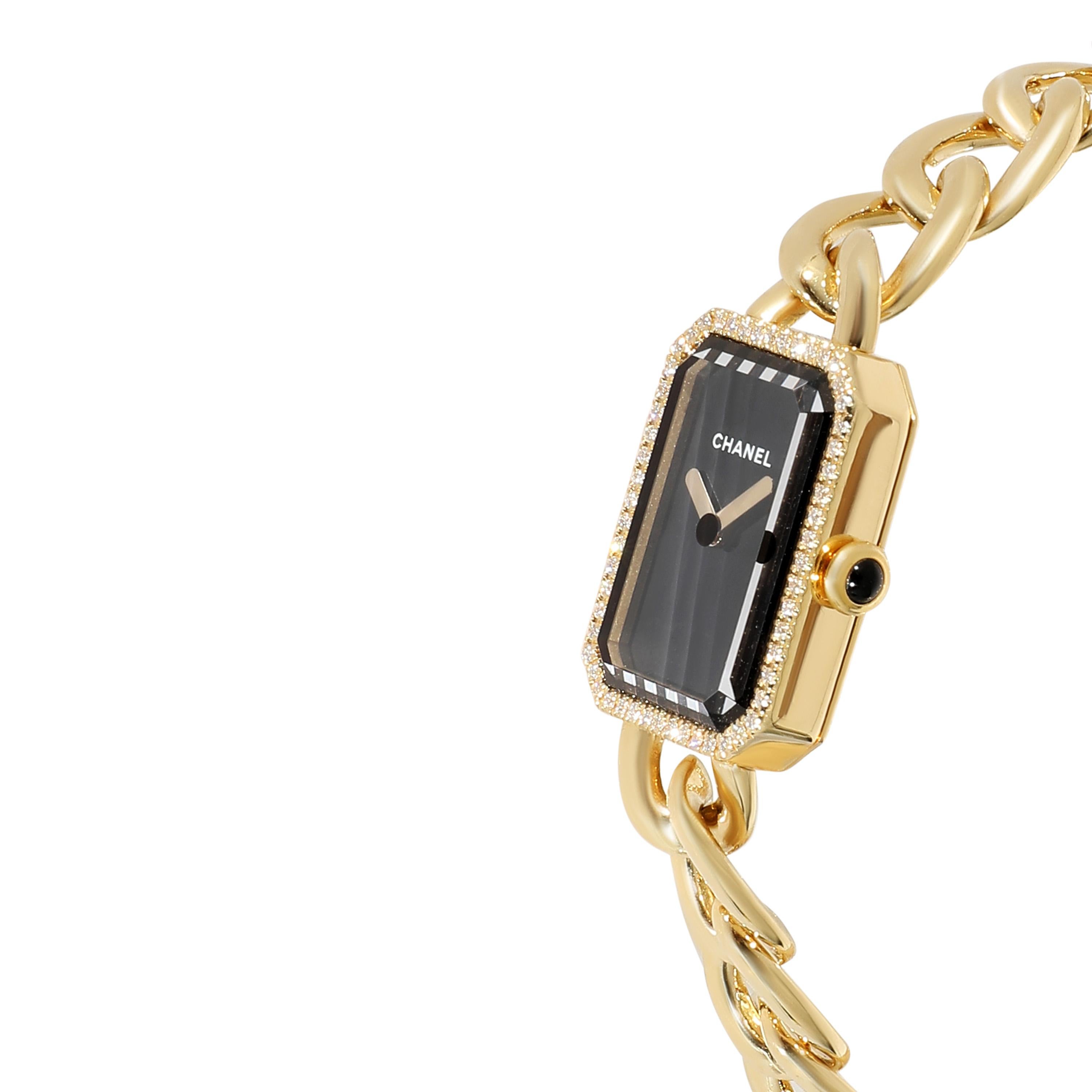 Chanel Premiere Chaine H03258 Women's Watch in 18kt Yellow Gold In Excellent Condition For Sale In New York, NY