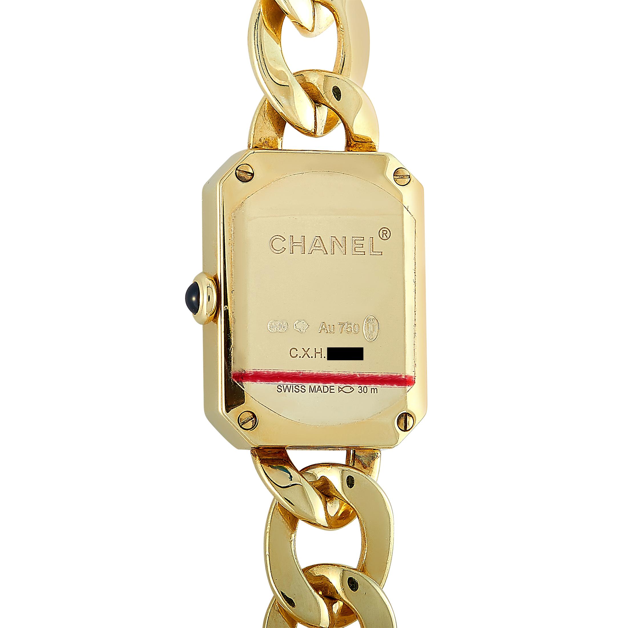 Round Cut Chanel Première Chaîne Watch H3258