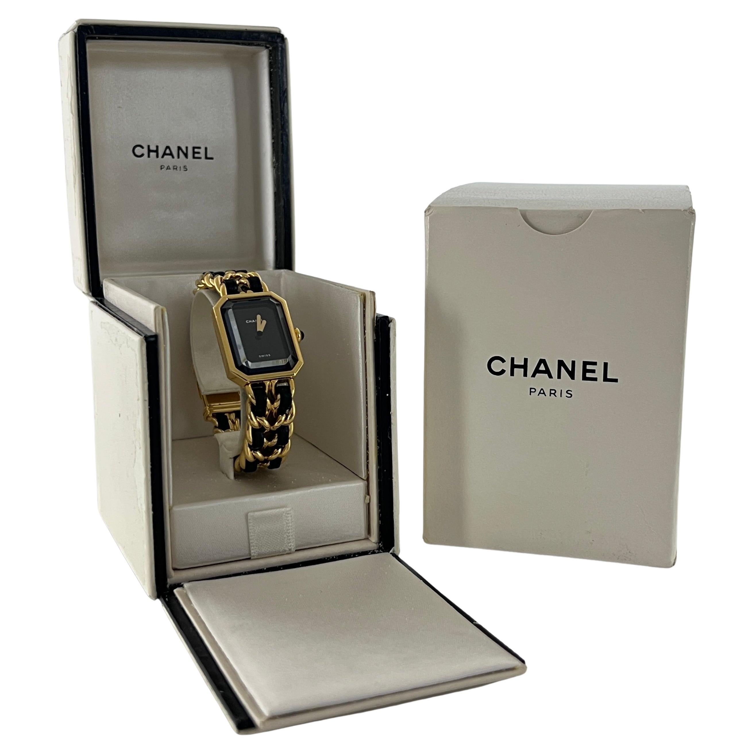 CHANEL Première Reloj chapado en oro Circa 1987 en venta