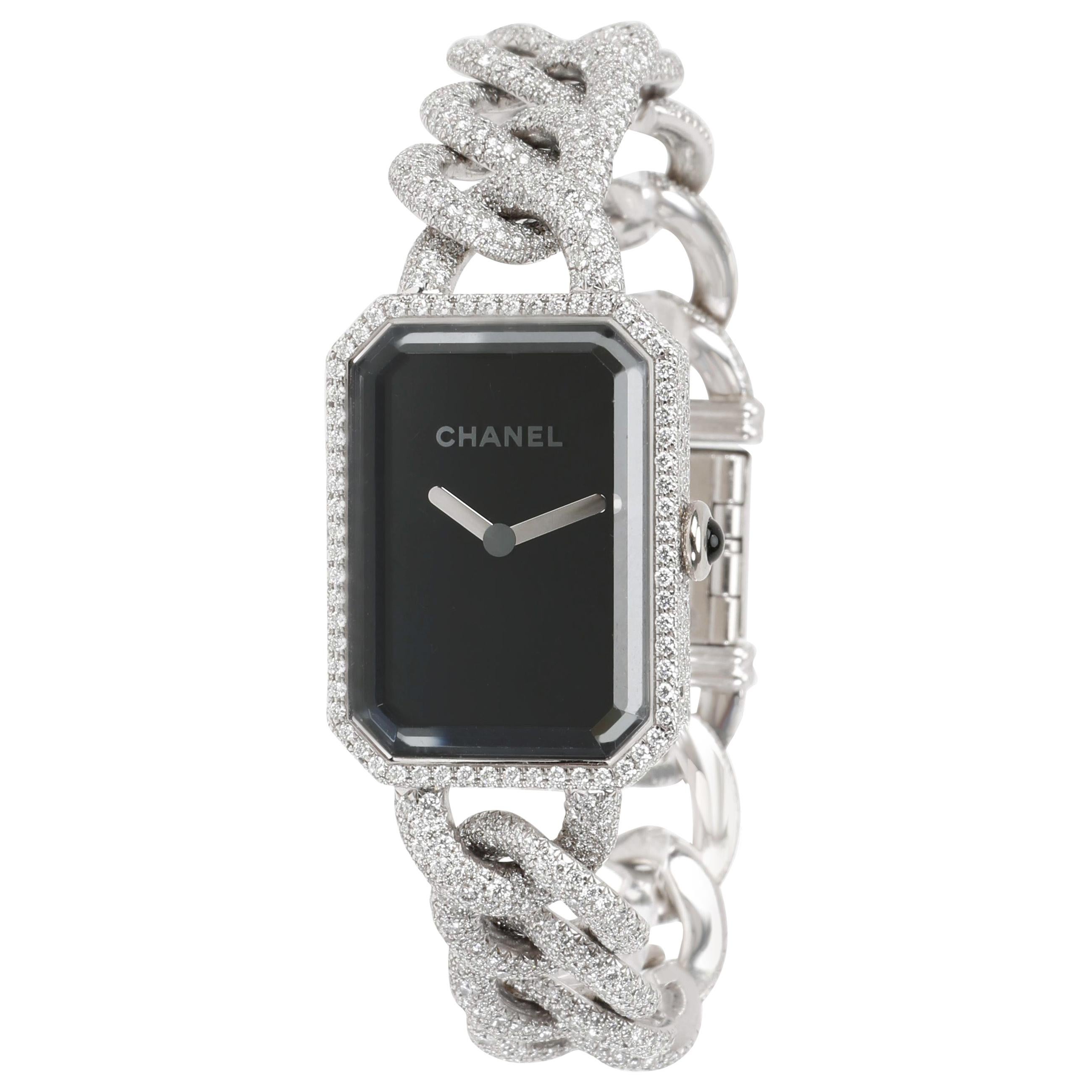 Chanel Premiere H3260 Women's Diamond Watch in 18 Karat White Gold