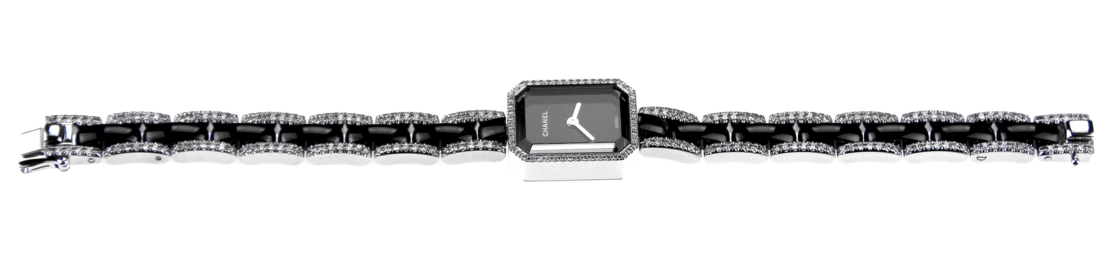 chanel white ceramic watch flower