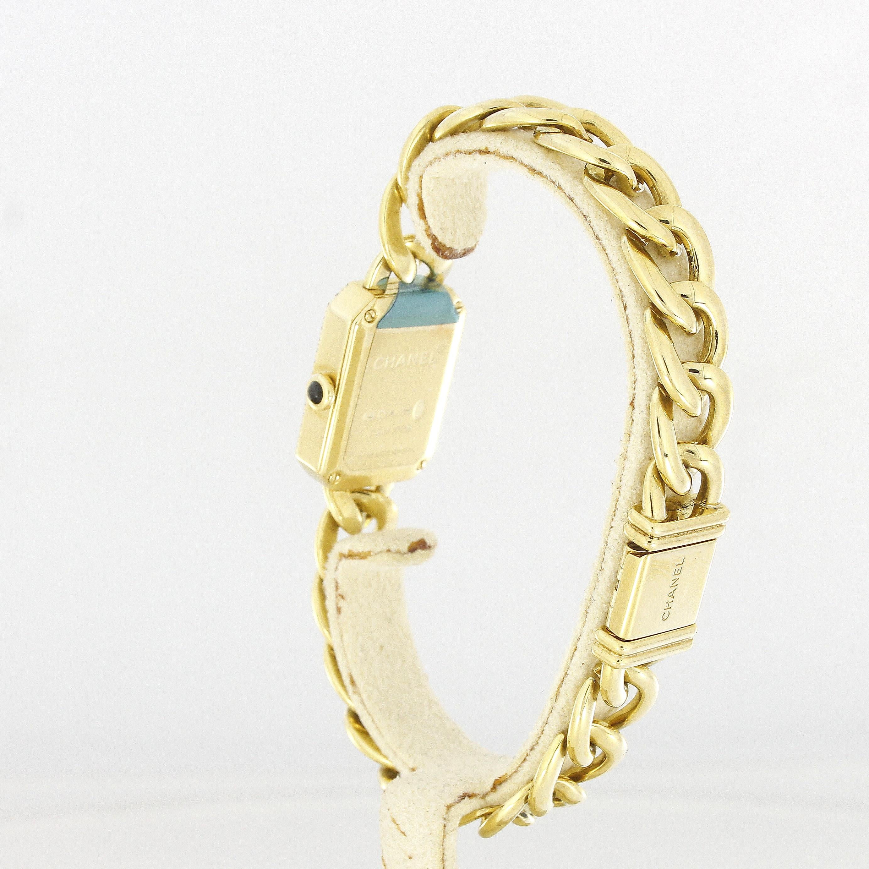 Chanel Première Damen-Armbanduhr H3258 Gelbgold Diamanten (Brillantschliff) im Angebot