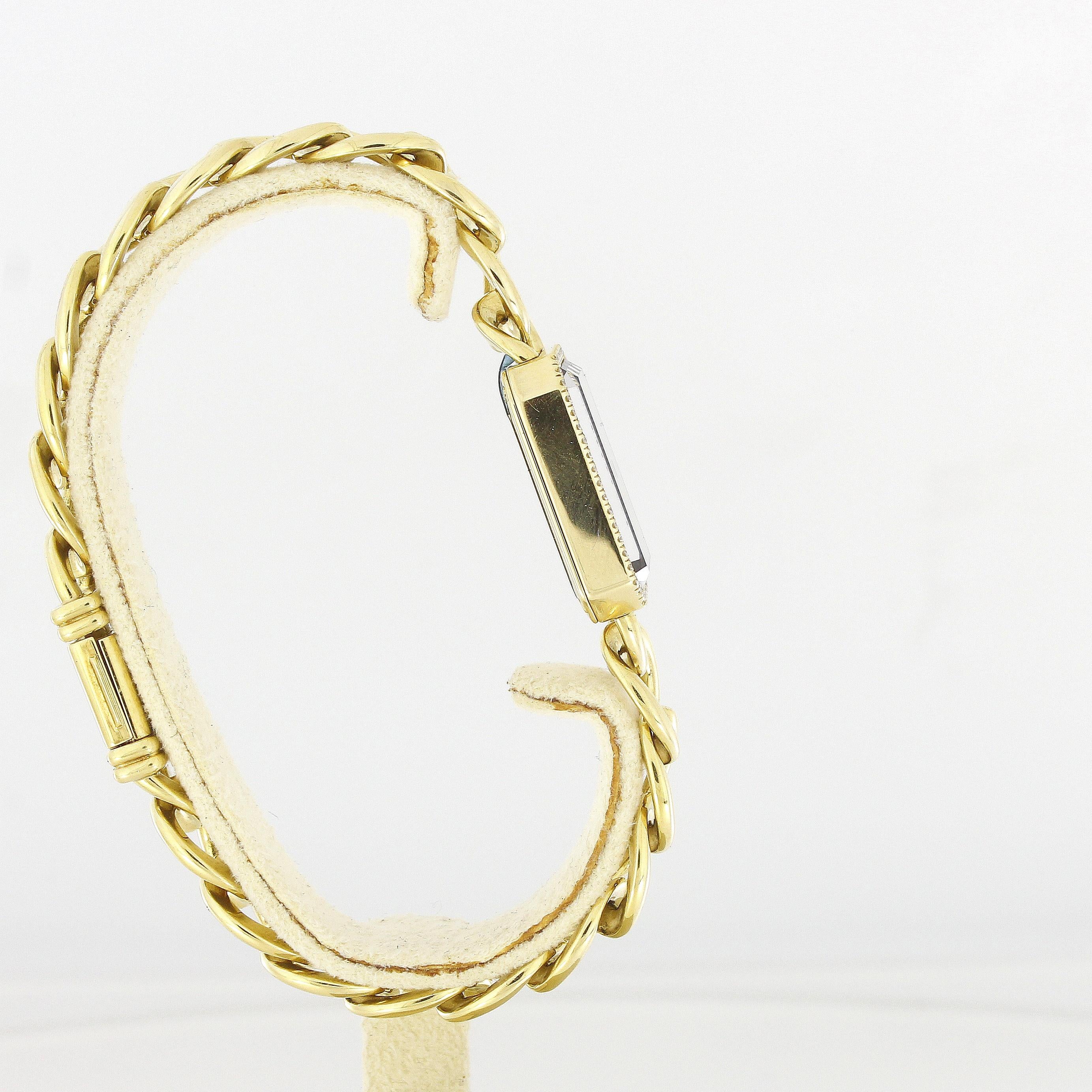 Brilliant Cut Chanel Première Ladies Wristwatch H3258 Yellow Gold Diamonds For Sale