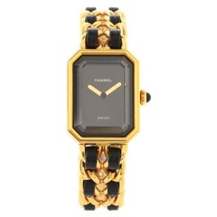 Chanel Premiere Rock Quartz Watch Plated Metal and Leather 20