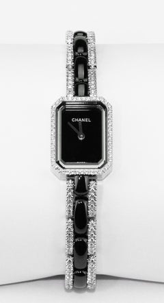 Used Chanel Premiere Diamond set Dress Watch in 18 K White Gold 