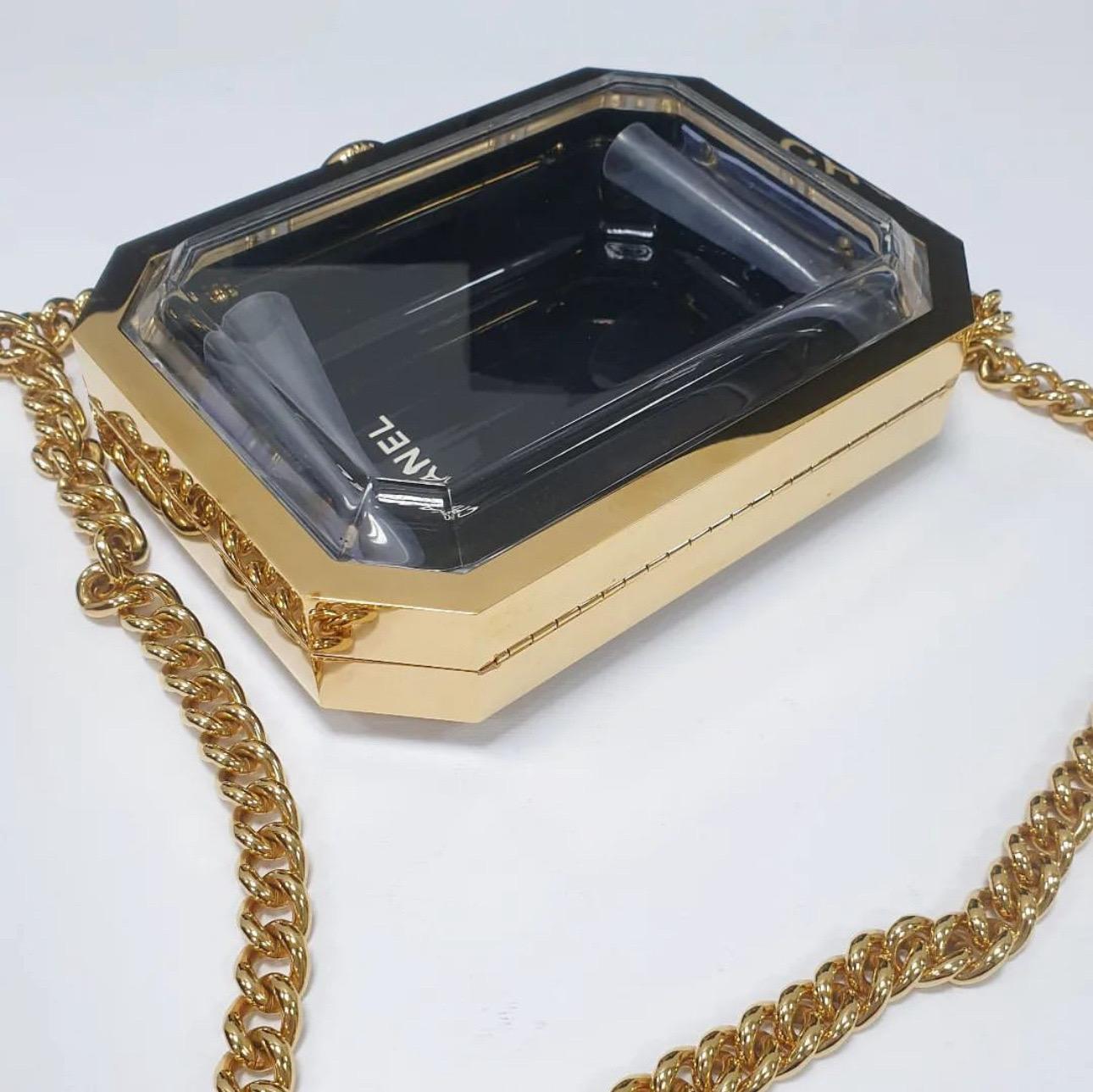 Chanel Premiere Watch Minaudiere Plexiglass Clutch Bag 2