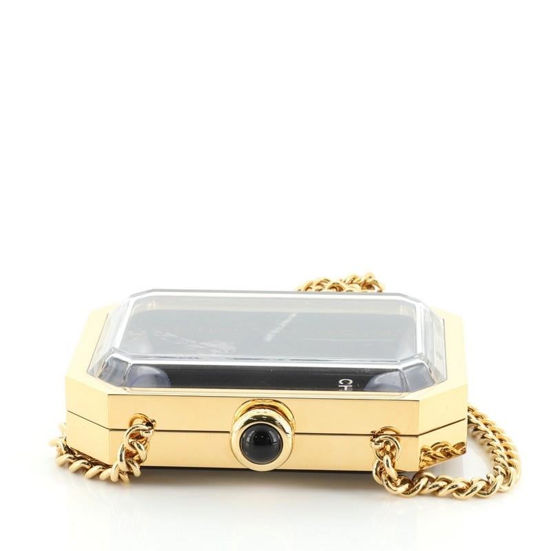 Chanel Premiere Watch Minaudiere Plexiglass In Good Condition In NY, NY