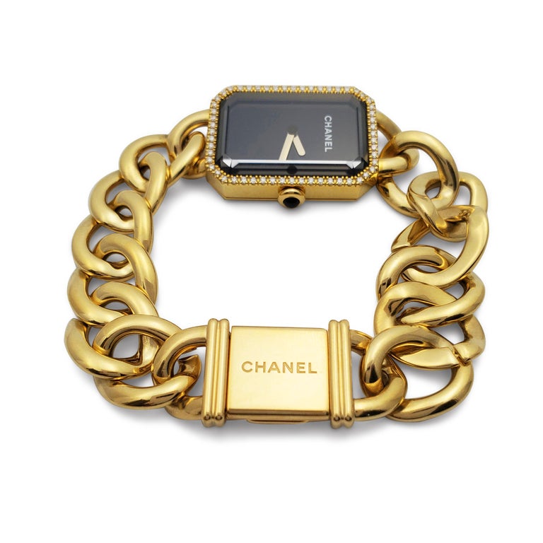 Chanel Première Yellow Gold Diamond Watch In Excellent Condition For Sale In New York, NY
