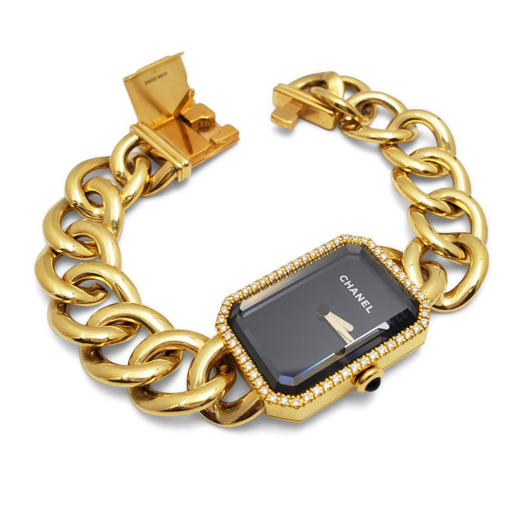 Chanel Première Yellow Gold Diamond Watch For Sale 1