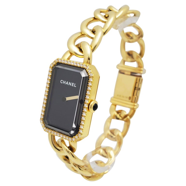 Chanel Première Yellow Gold Diamond Watch For Sale