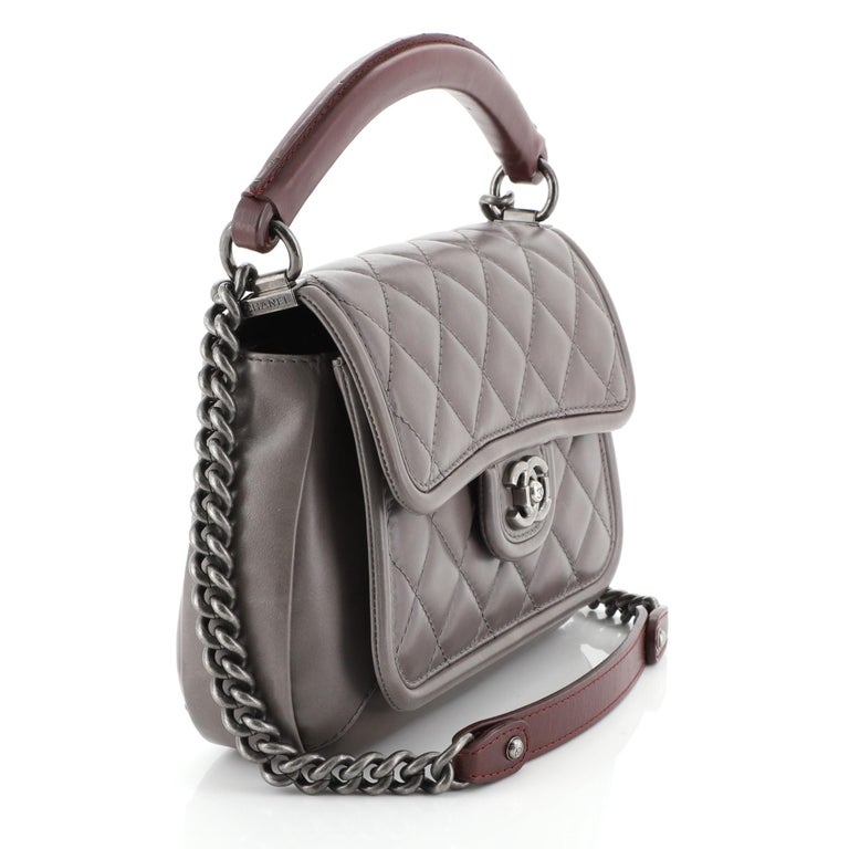 Chanel Small Prestige Flap Bag - Burgundy Crossbody Bags, Handbags