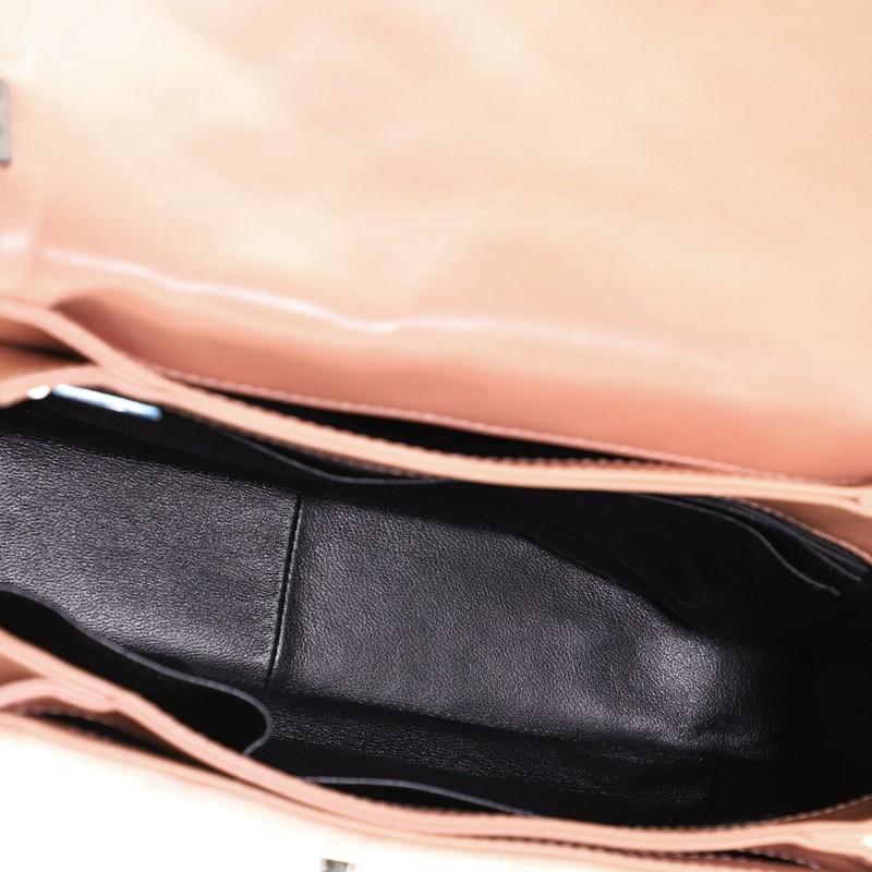 Brown Chanel Prestige Flap Bag Quilted Calfskin Medium