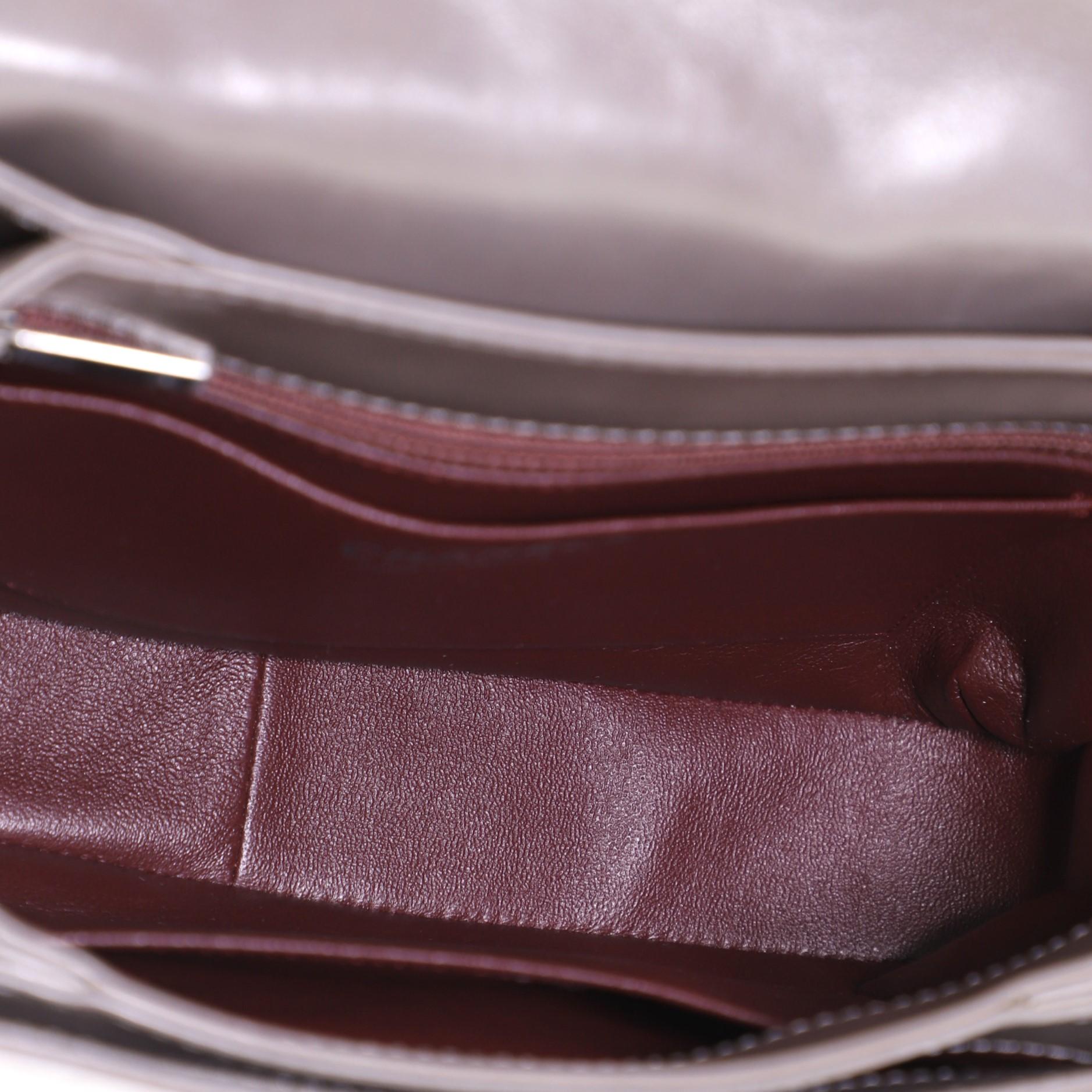 Gray  Chanel Prestige Flap Bag Quilted Calfskin Medium,