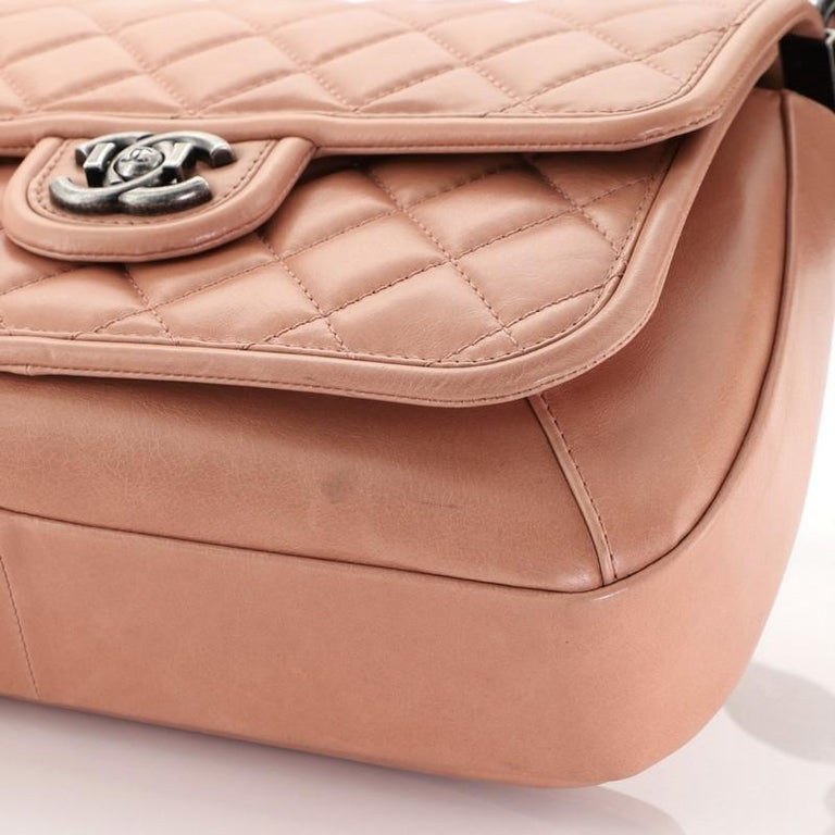 Chanel Prestige Flap Bag Gestepptes Kalbsleder Medium bei 1stDibs