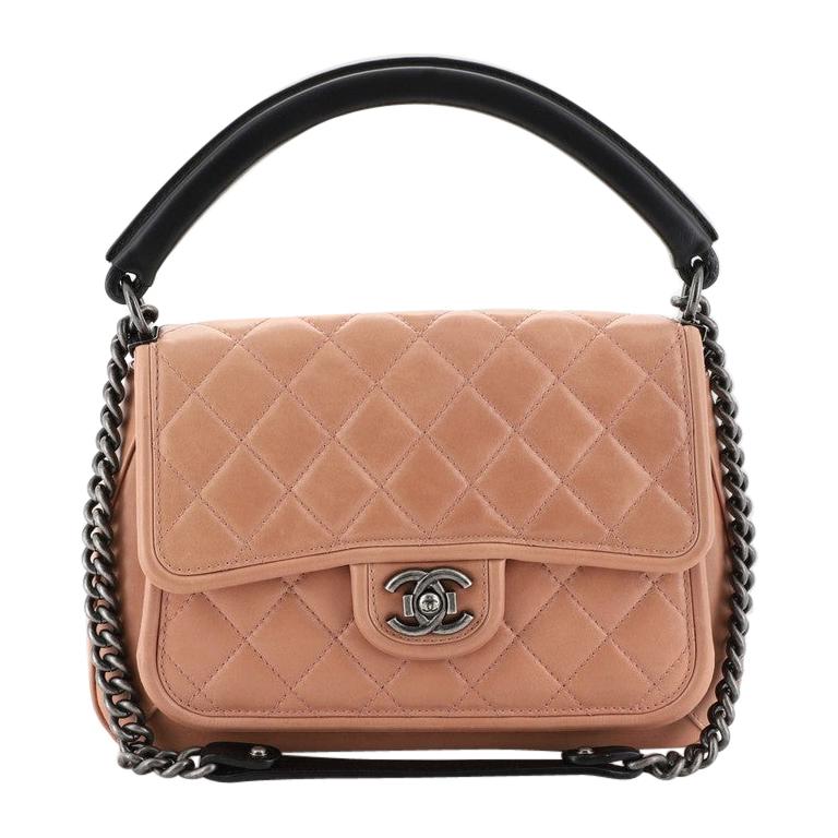 Chanel Prestige Flap Bag Gestepptes Kalbsleder Medium bei 1stDibs