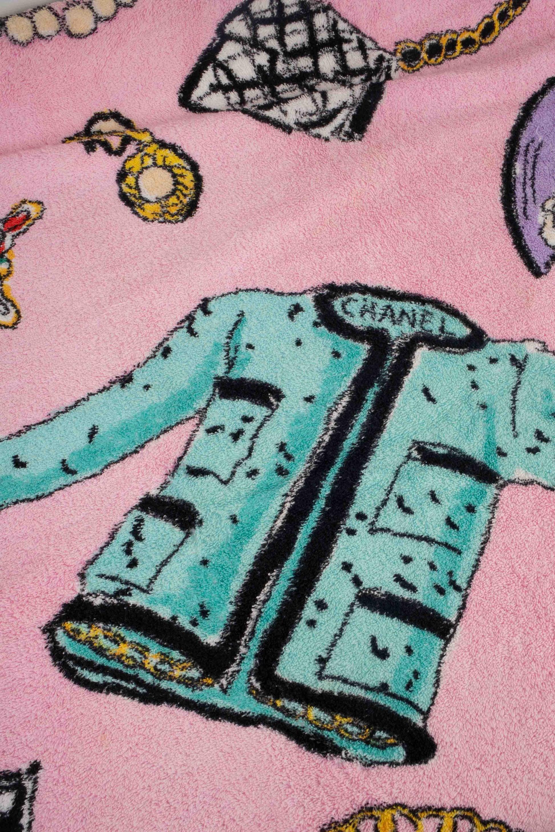Brown Chanel Pretty vintage Beach Towel