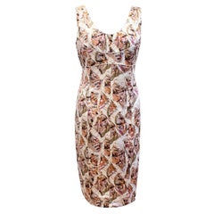 Chanel Print Silk Dress US 6