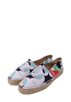 Chanel Printed Canvas Espadrilles - EU 38