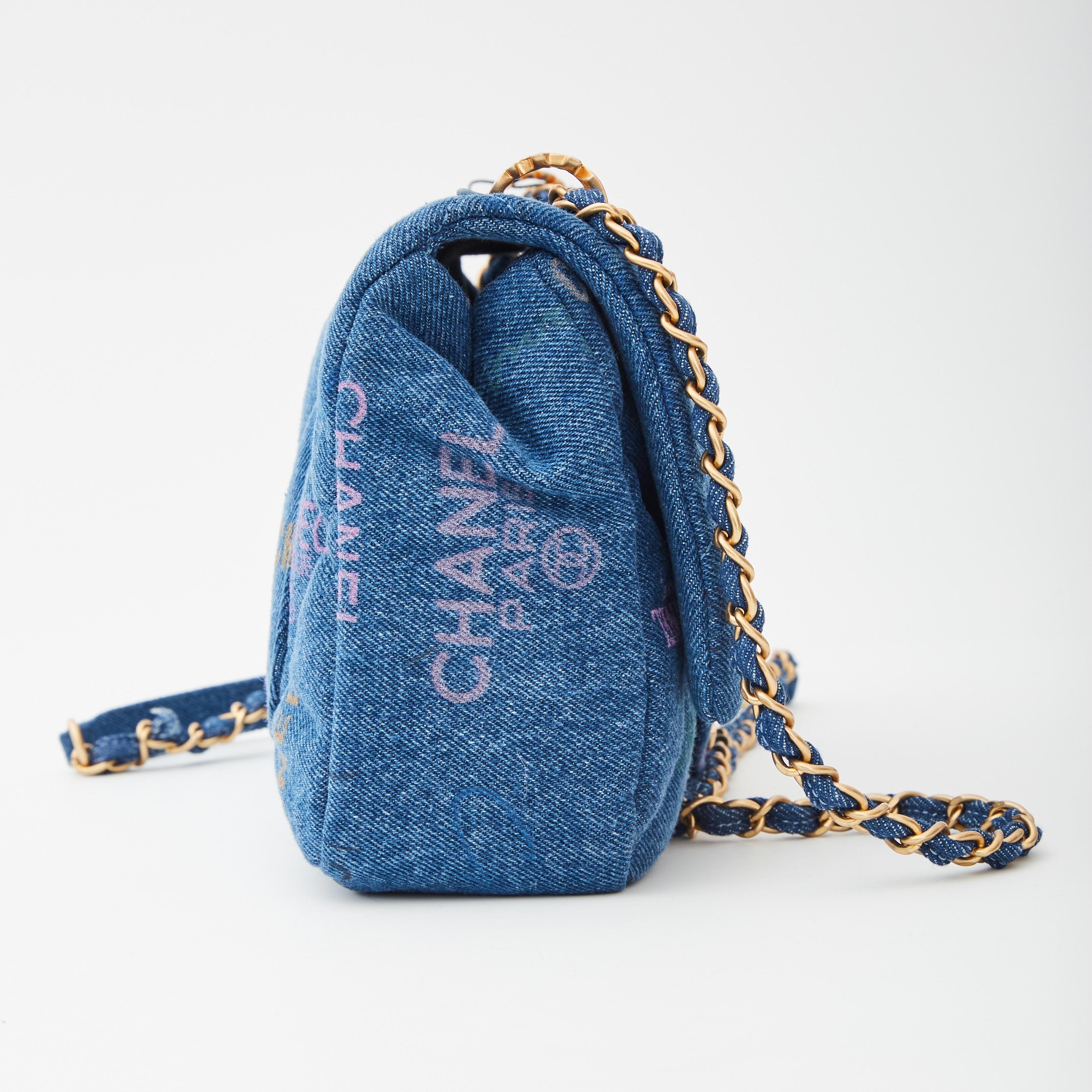 chanel denim flap bag 2022