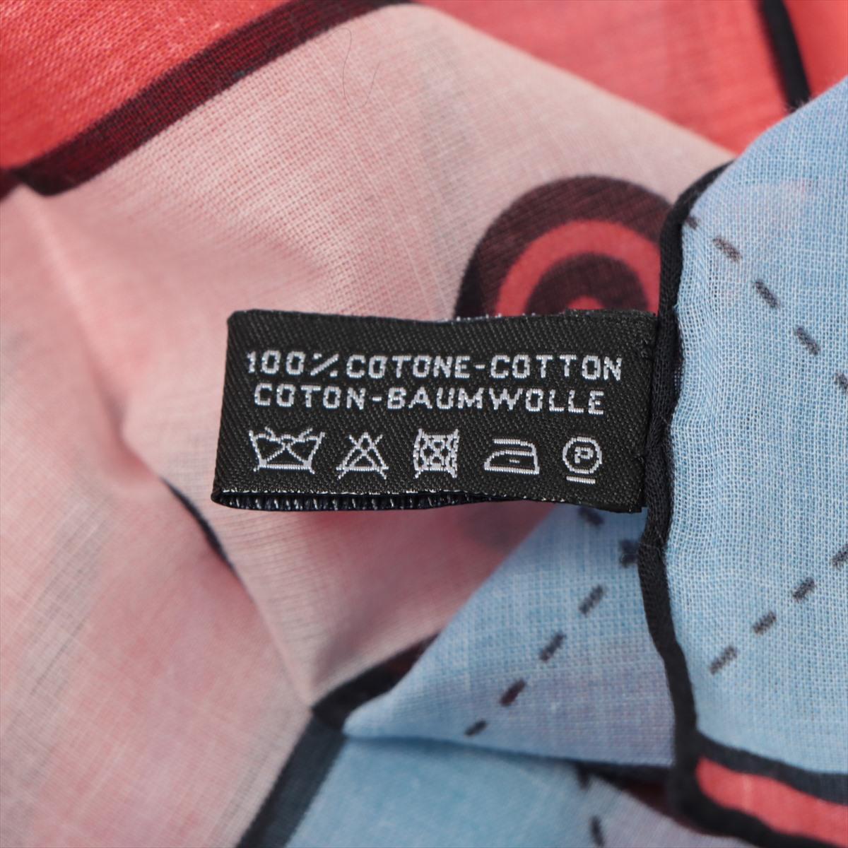 Chanel Mehrfarbiger Schal aus bedruckter Baumwolle im Angebot 4