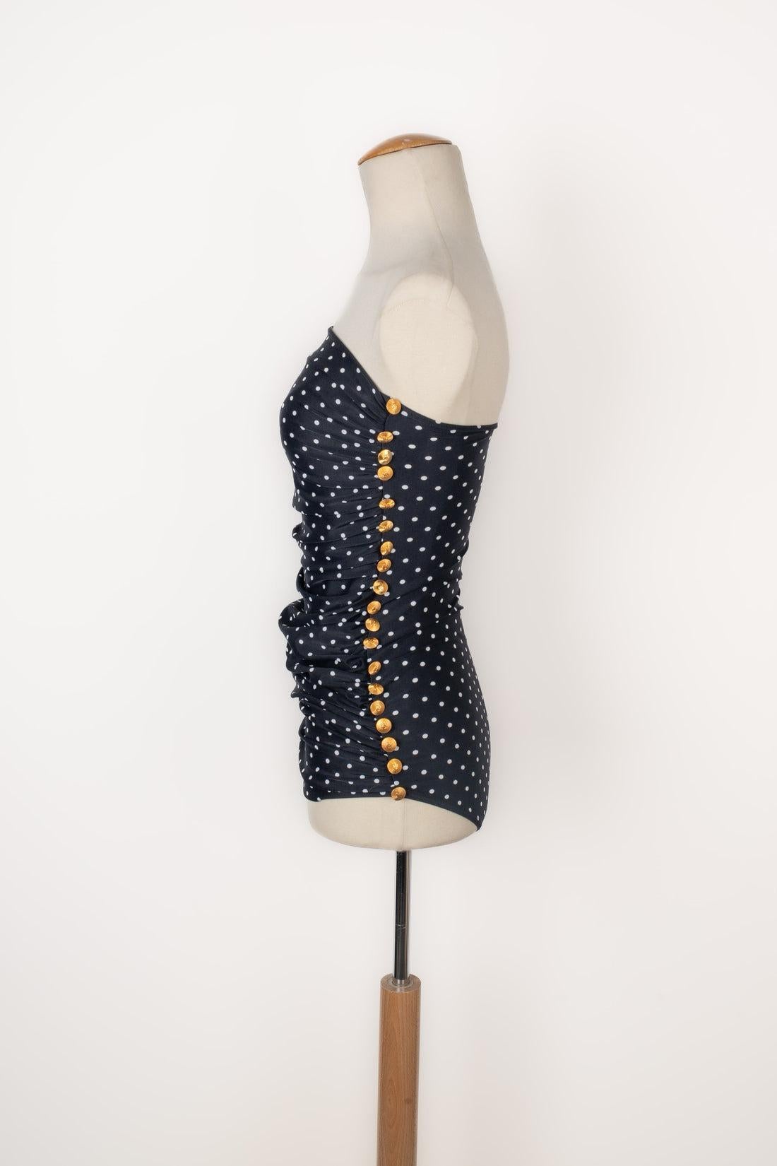 Chanel Printed One-Piece Bikini Swimsuit, 1989 In Excellent Condition In SAINT-OUEN-SUR-SEINE, FR