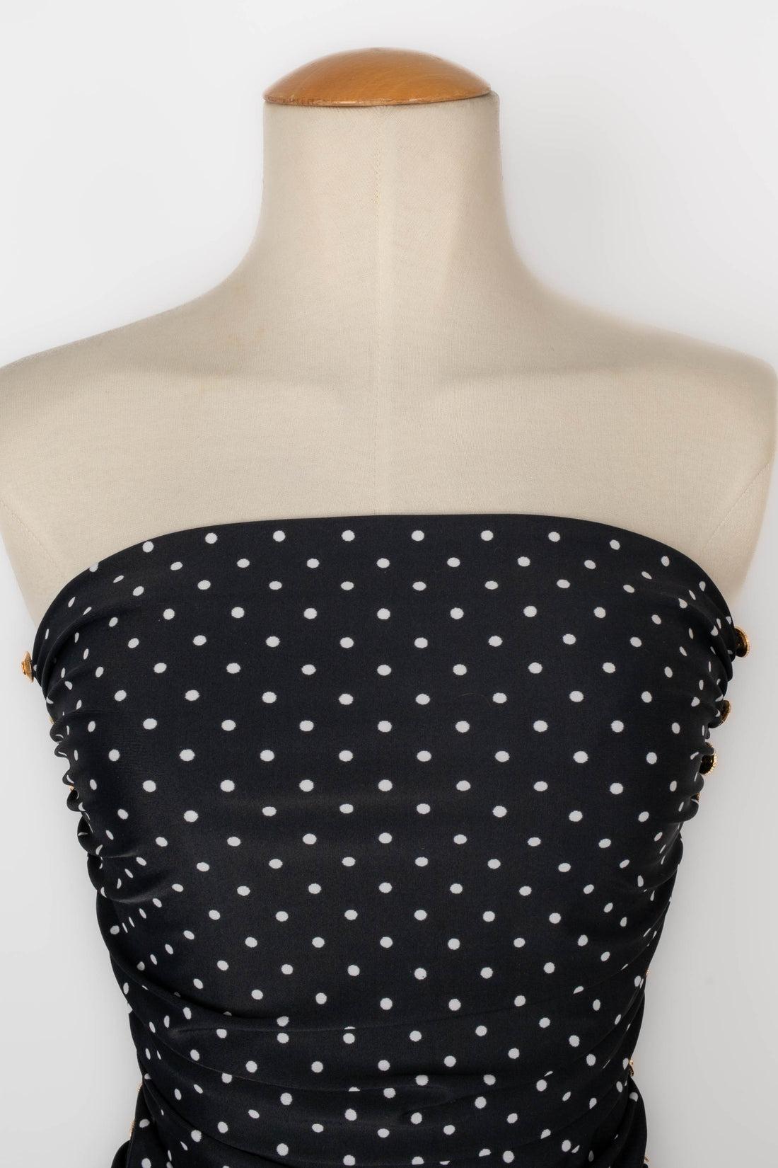 Women's Chanel Printed One-Piece Bikini Swimsuit, 1989