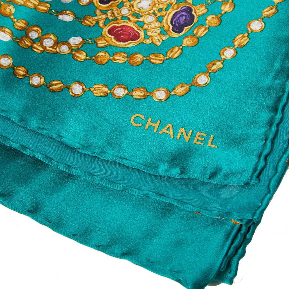 green chanel scarf