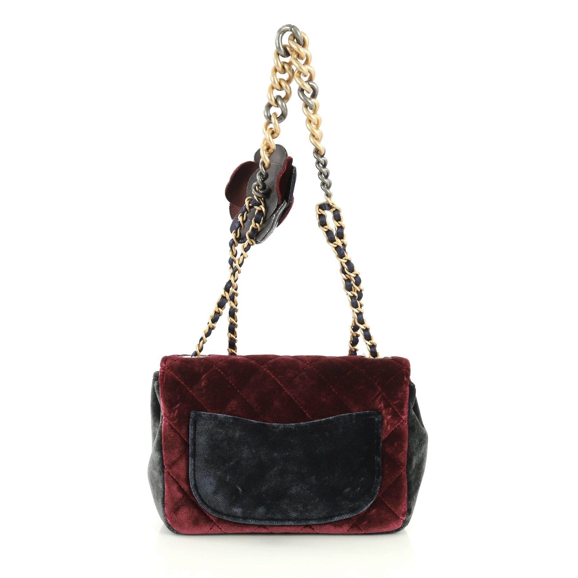 chanel velvet backpack