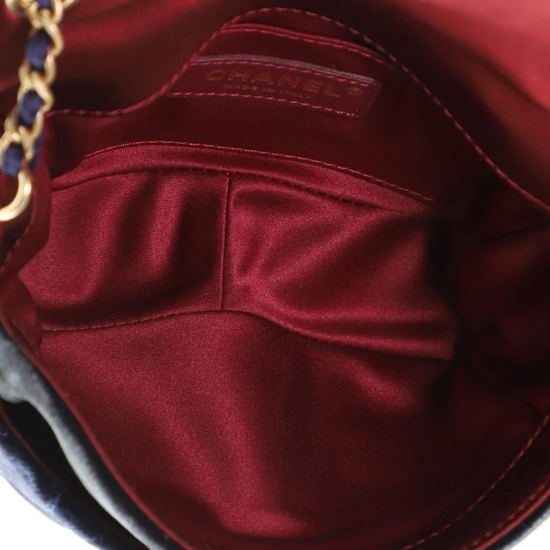 Chanel Private Affair Camellia Flap Bag Quilted Velvet Small at 1stDibs