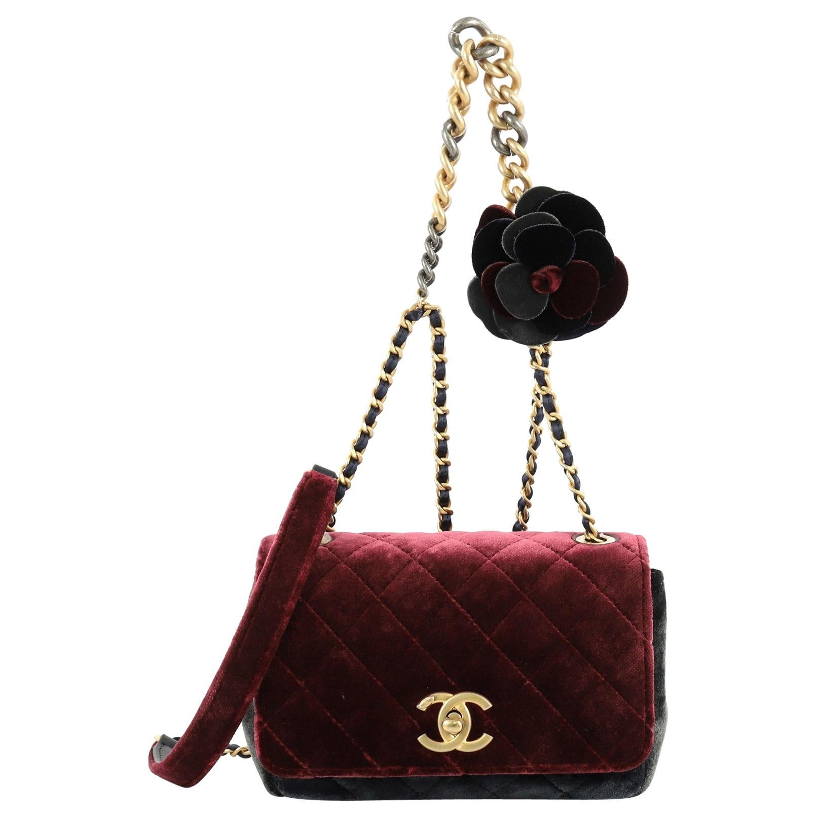 Chanel Camellia Clutch With Chain