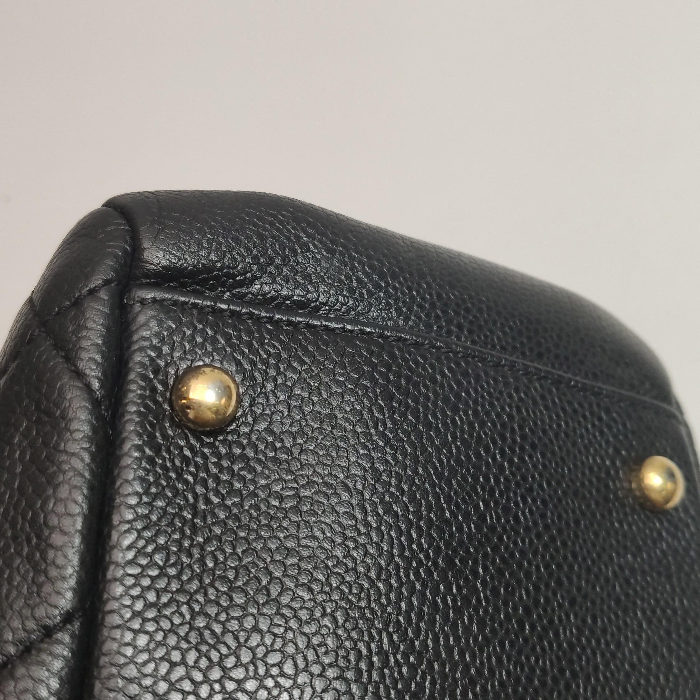 Chanel PST Petite Shopping Tote Black Caviar Leather CC Logo Gold Hardware 2012- en vente 3