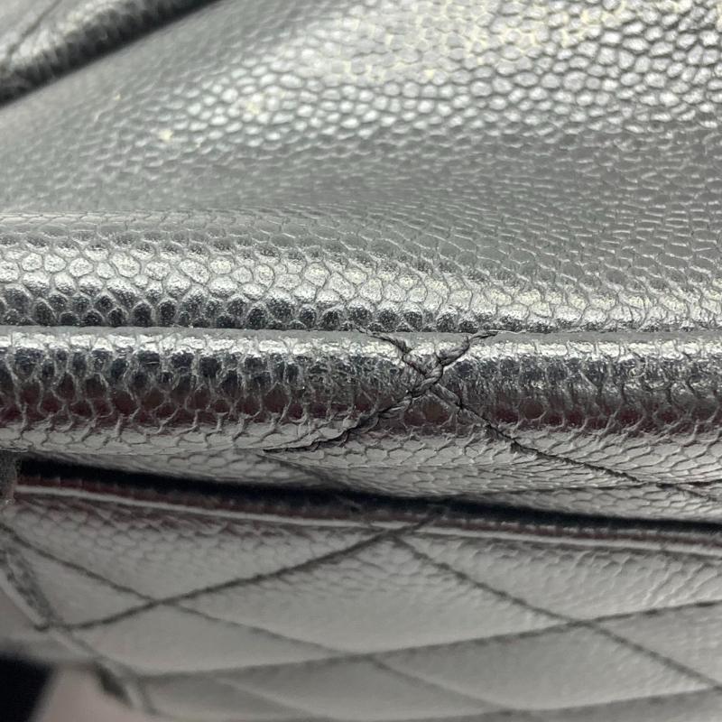 Chanel PST Petite Shopping Tote Black Caviar Leather Gold Hardware 2012 For Sale 5