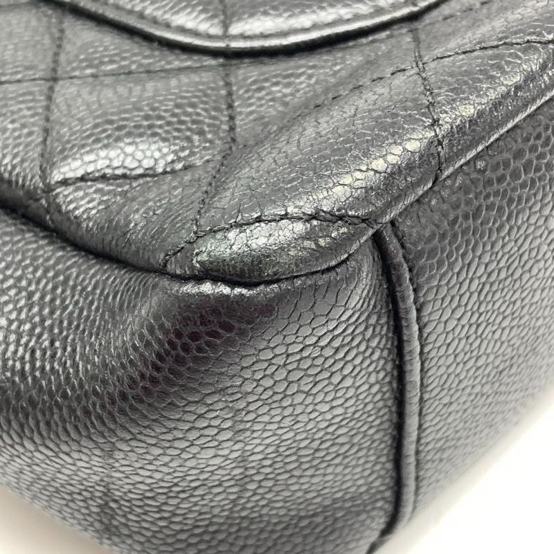 Women's Chanel PST Petite Shopping Tote Black Caviar Leather Gold Hardware 2012 For Sale