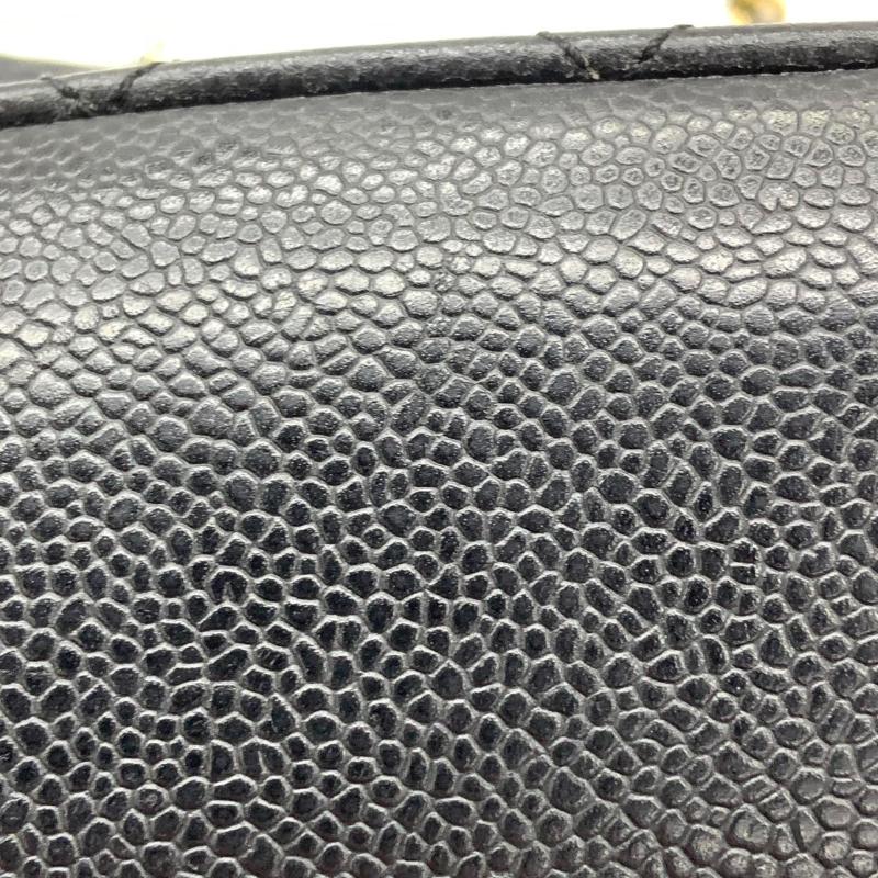 Chanel PST Petite Shopping Tote Black Caviar Leather Gold Hardware 2012 For Sale 1