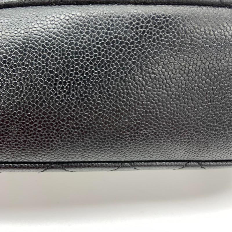 Chanel PST Petite Shopping Tote Black Caviar Leather Gold Hardware 2012 For Sale 2