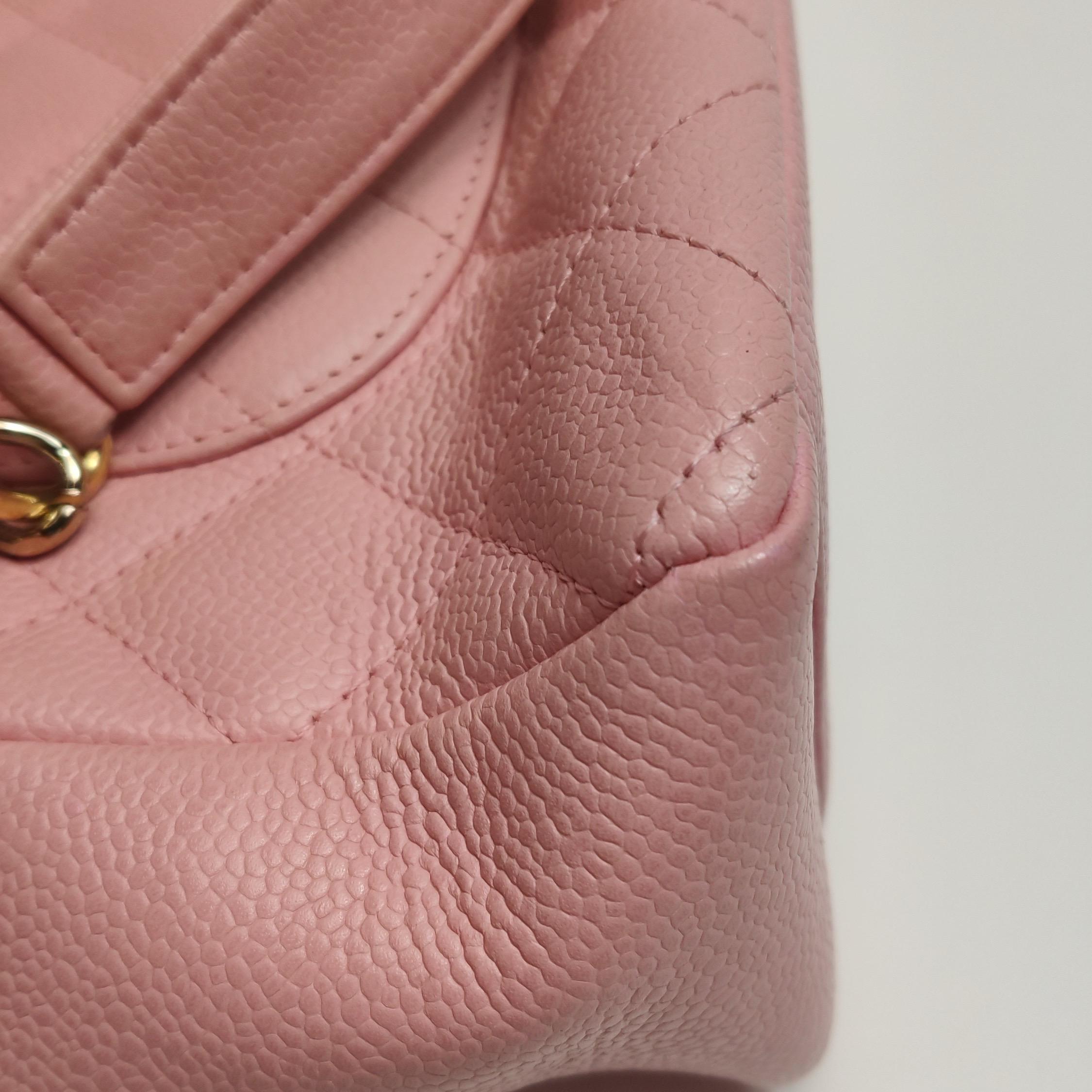 Chanel PST Petite Shopping Tote Pink Caviar Leather Gold Hardware, 2004-2005 en vente 10