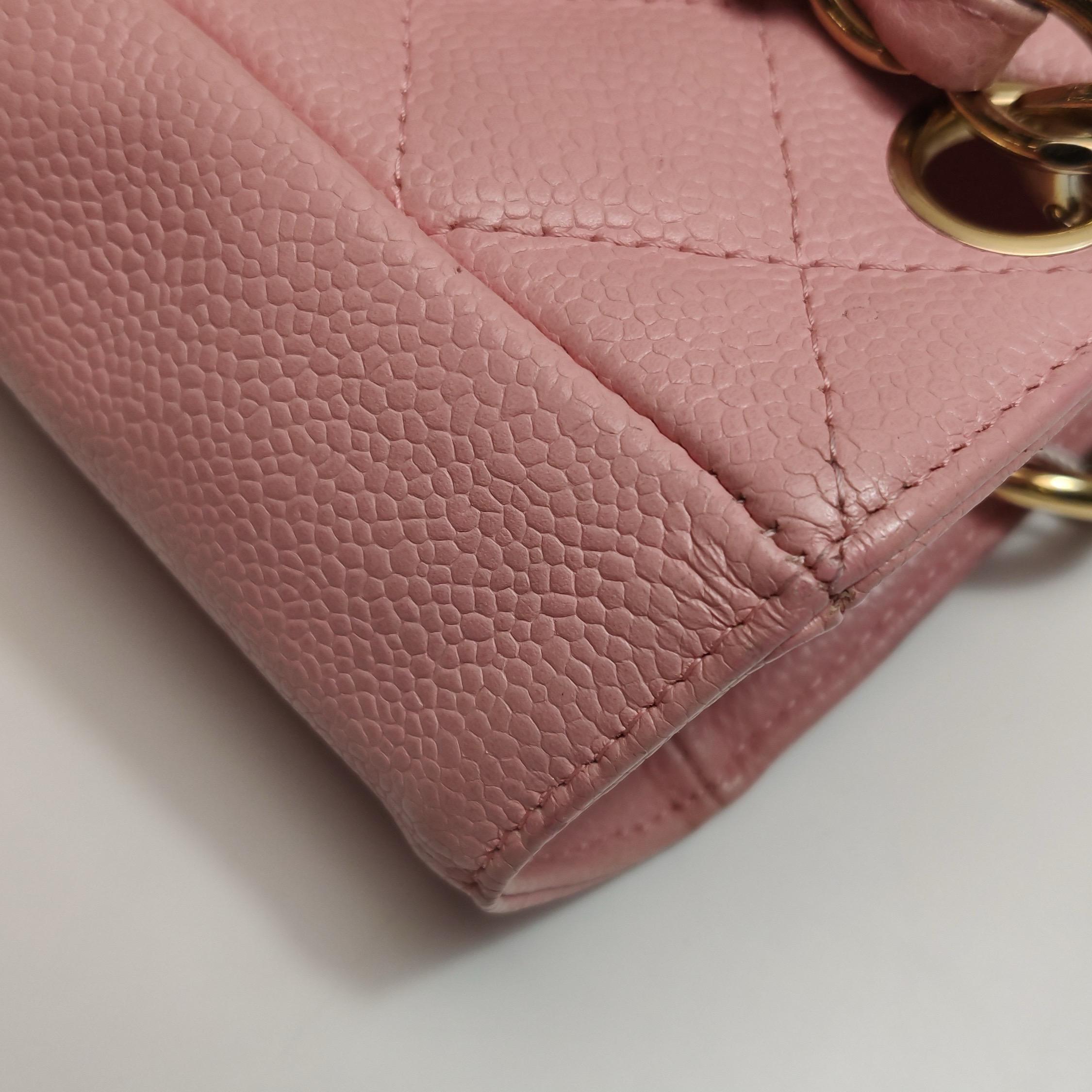 Chanel PST Petite Shopping Tote Pink Caviar Leather Gold Hardware, 2004-2005 en vente 12