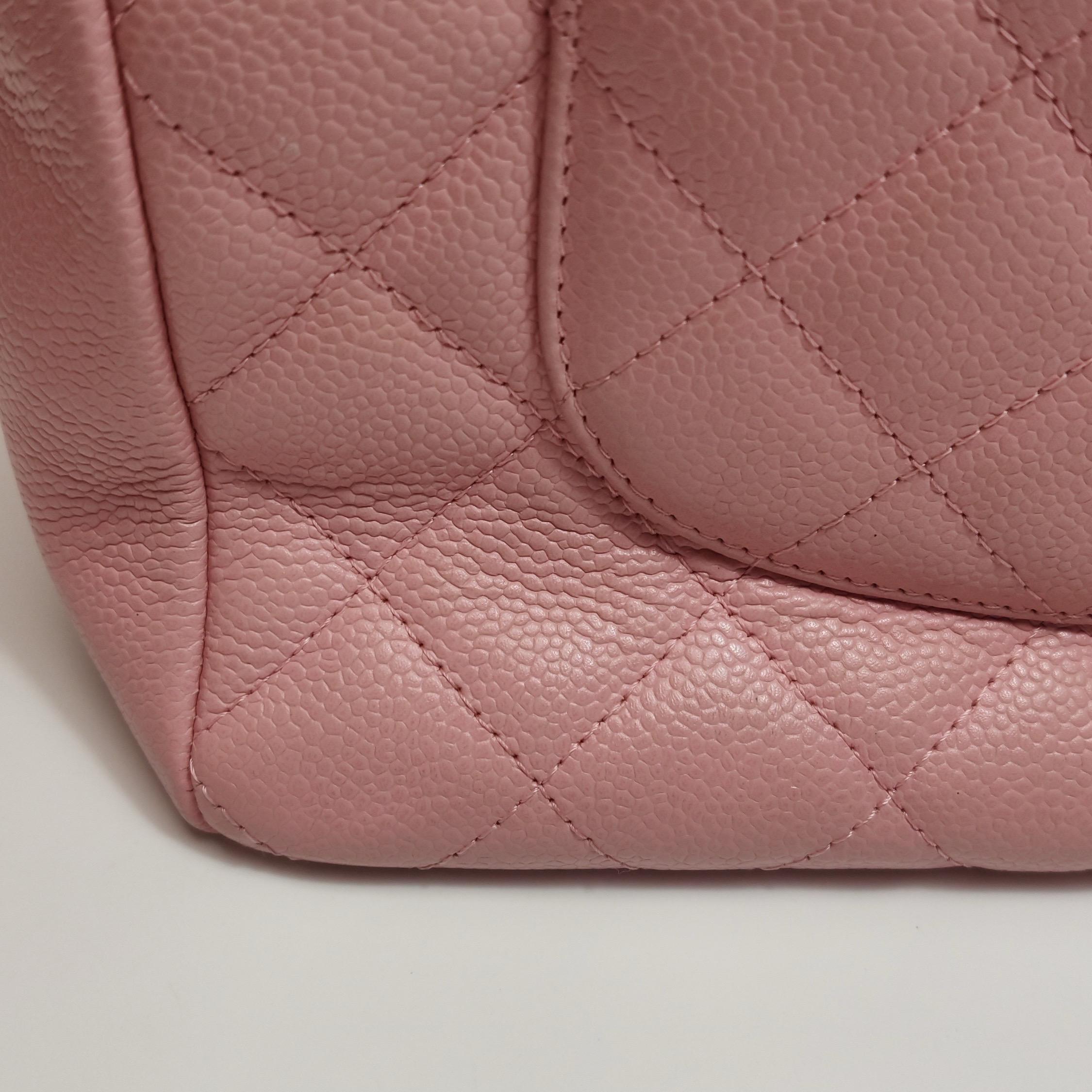 Chanel PST Petite Shopping Tote Pink Caviar Leather Gold Hardware, 2004-2005 en vente 14