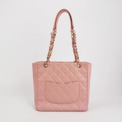 Chanel PST Petite Shopping Tote Pink Caviar Leather Gold Hardware, 2004-2005