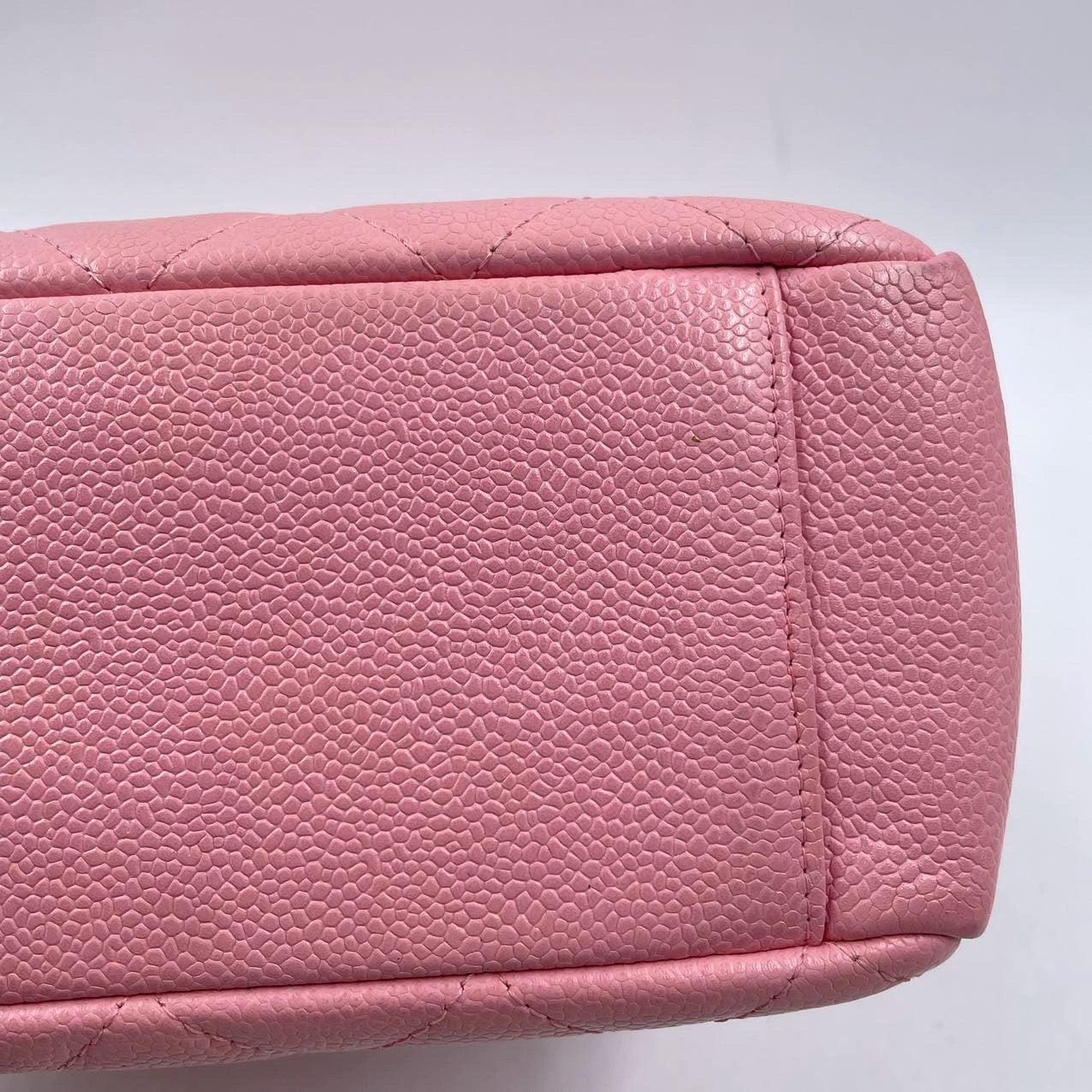 Chanel PST Petite Shopping Tote Pink Caviar Leather Gold Hardware, 2004-2005 For Sale 15